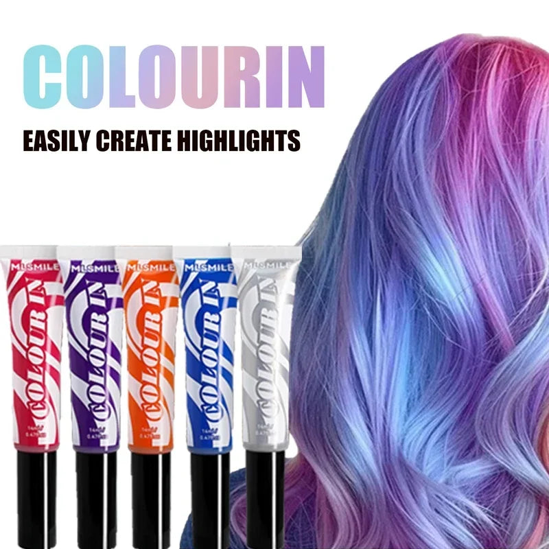 Temporary Hair Color Wax Chalk – Washable DIY Dye, Non-Toxic