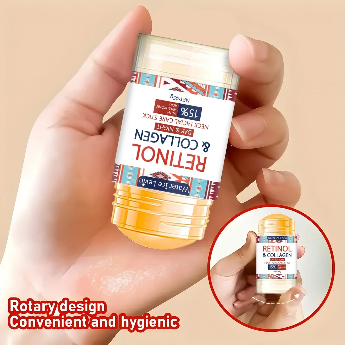 Retinol Firming Cream Stick – Collagen & Hyaluronic Acid 45g