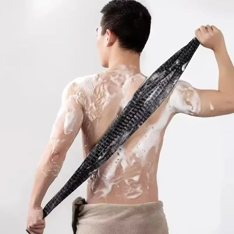 New Foaming Back Exfoliating Strong Scrub Towel Brush Men's And Women's Bath Ball Long Strip Back Shower Supplies Unsiex Peaceful Pleasures Health and Wellness