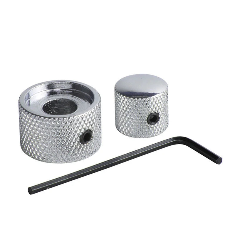 1 Dual Concentric Tone Volume Blend Control Knobs Domed Allen Wrench