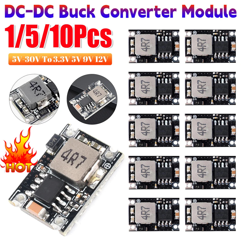 DC-DC Step-down Power Module Adjustable Constant Current Driver 5V-30V To 3.3V 5V 9V 12V 3A for Car Motorcycle Battery Charging Peaceful Pleasures Health and Wellness
