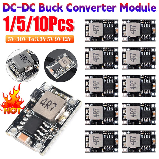 DC-DC Step-down Power Module Adjustable Constant Current Driver 5V-30V To 3.3V 5V 9V 12V 3A for Car Motorcycle Battery Charging Peaceful Pleasures Health and Wellness