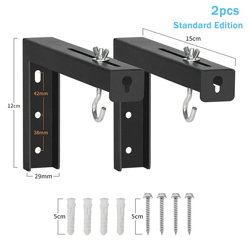 Adjustable Projector Screen Wall Mount L-Bracket Hook Kit