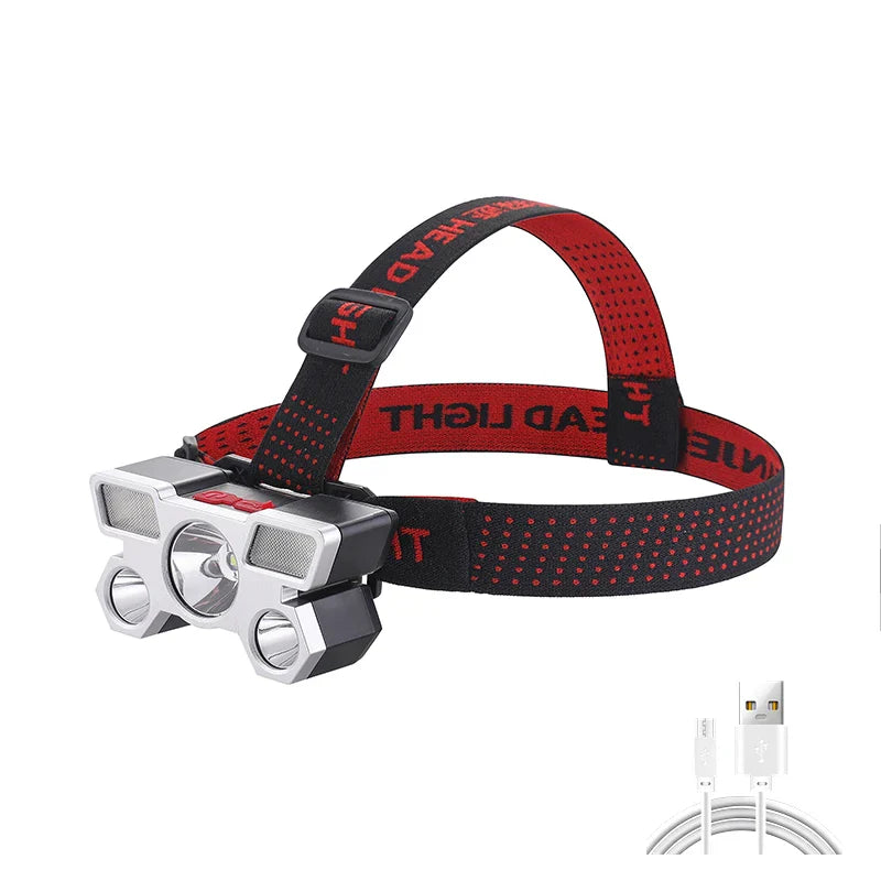 Rechargeable LED Headlamp 5/11 LEDs IPX4 Waterproof | USB Charge