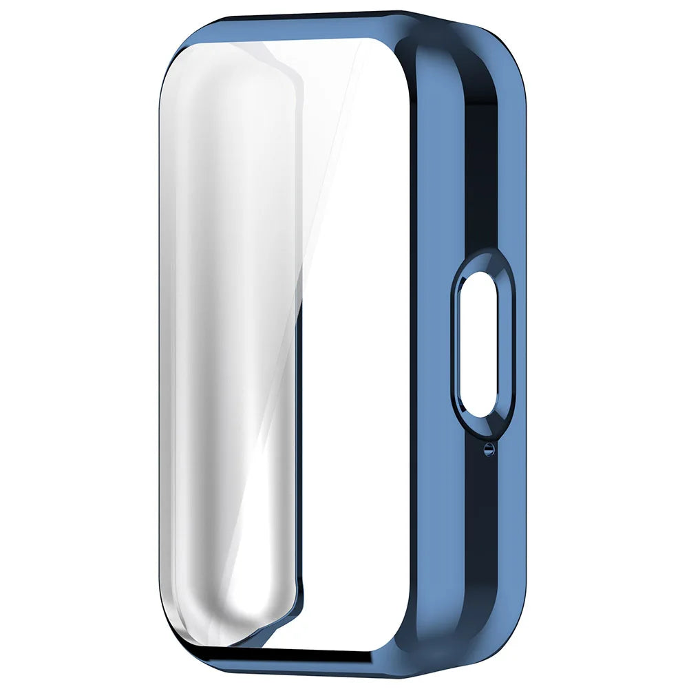 Samsung Galaxy Fit 3 TPU Bumper Case with Screen Protector Peaceful Pleasures Health and Wellness Blue france