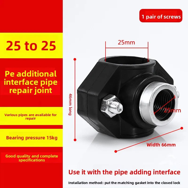 Clamp Saddle Drain Valve 20–50mm Pipe Quick-Connect Fitting