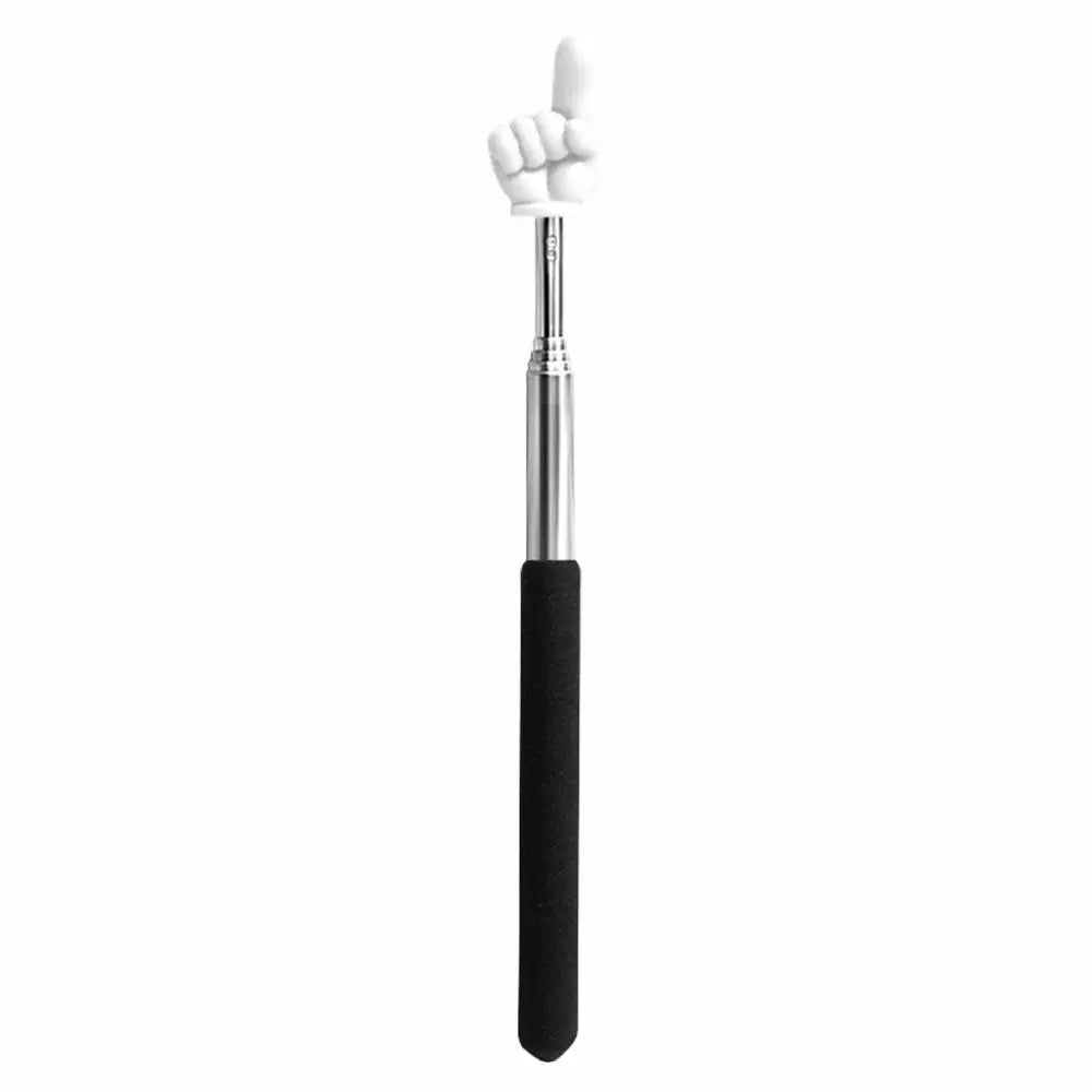 Retractable Teacher Pointer Finger Design Anti-slip Handle Teaching Guide Pointer Teaching Stick Whiteboard Pointer Peaceful Pleasures Health and Wellness 1pcs
