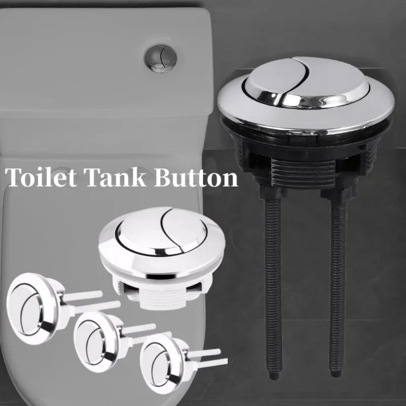 Universal Dual Flush Toilet Tank Button | 38/48/58mm Chrome