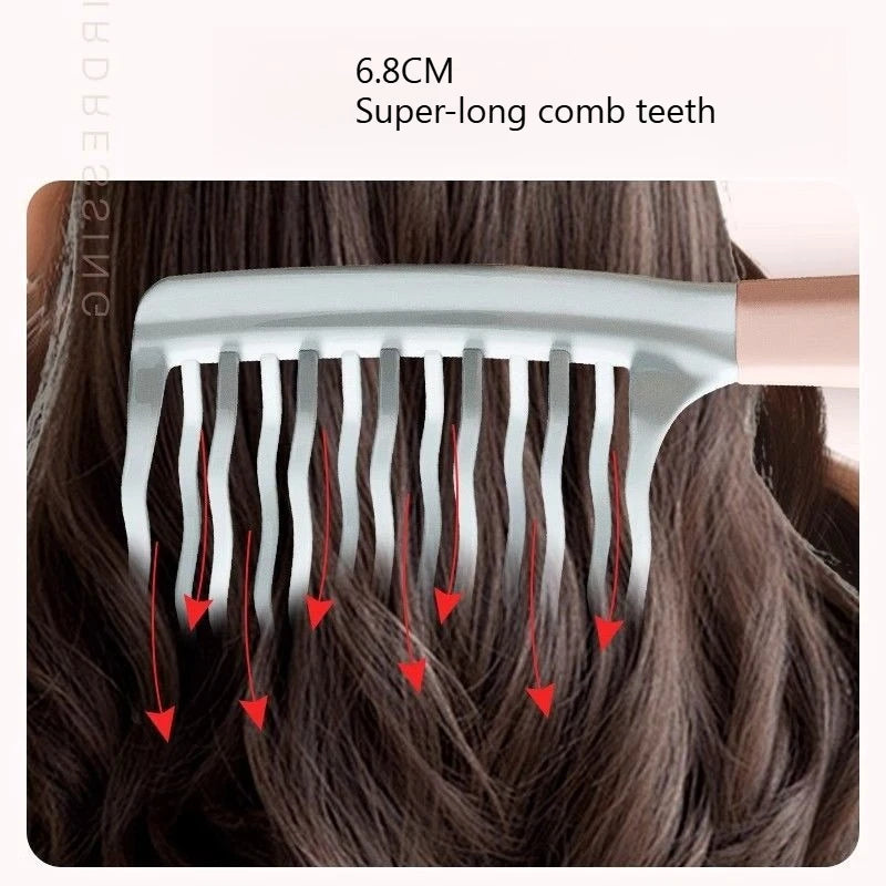 Double Row Curly Hair Comb – Anti-Static Scalp Massage Comb Curly Hair Comb Peaceful Pleasures Health and Wellness