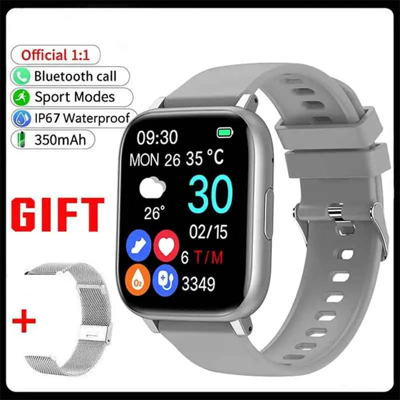 1.77" Full Touch Smartwatch | Heart Rate, SpO2 & Fitness Tracker