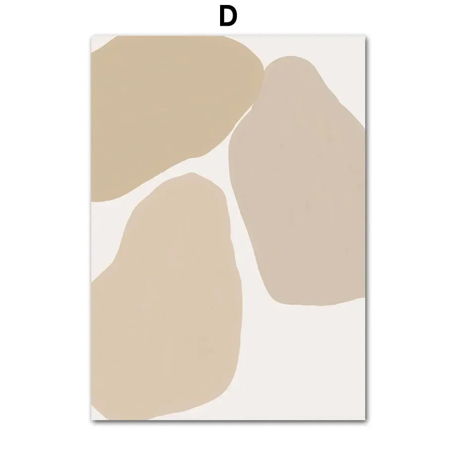 Abstract Bohemian Girl Face Canvas Wall Art | Nordic Unframed
