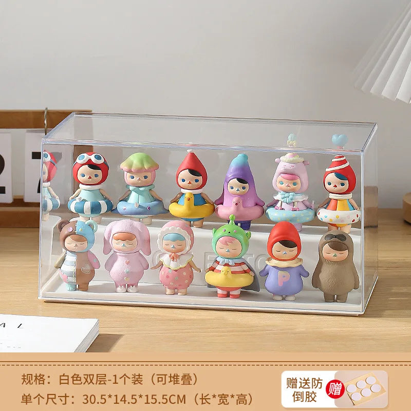 Clear Acrylic Pop Doll Display Box – Dustproof Storage Case