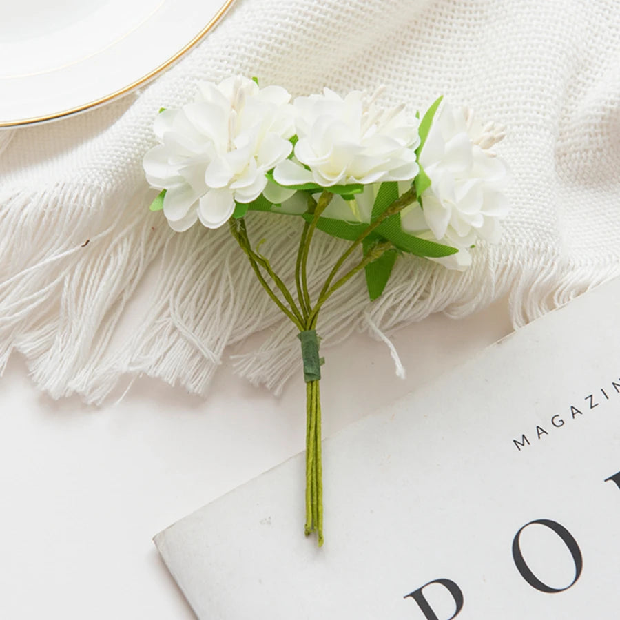 Mini Silk Artificial Flower Stamen Bouquet | Wedding DIY Decor