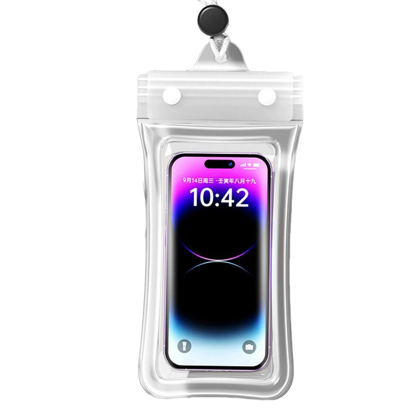 Floating Waterproof Phone Pouch Universal Water Resistant Phone Case Px8 Cellphone Dry Bag Essential For Outdoor Water Sport Peaceful Pleasures Health and Wellness White Plastic