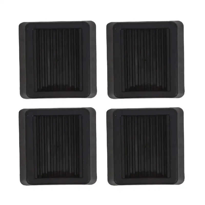 Anti Slip Furniture Wheel Fixed Pads Universal Castor Stopper for Swivel Chair Roller Silent Wear Resistant Floor Protector Peaceful Pleasures Health and Wellness black 4pcs