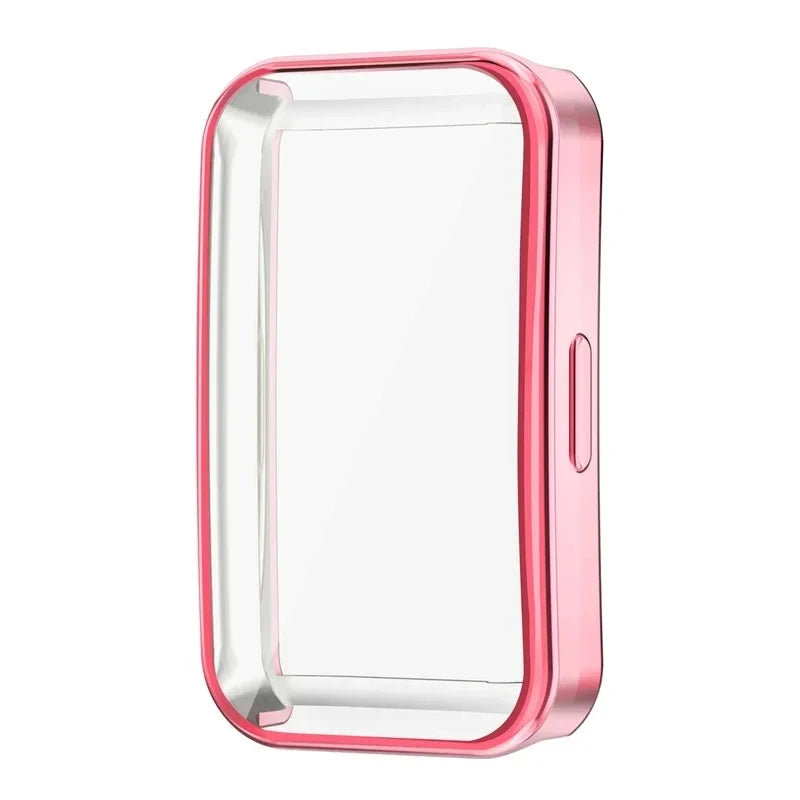 Huawei Band 8 & 9 Clear Protective Case – Ultra-Thin Full Cover Peaceful Pleasures Health and Wellness Pink For Huawei Band 8