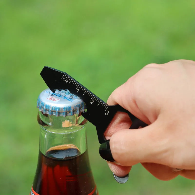 Cassette EDC Multi-Tool Keychain | Bottle Opener & Screwdriver EDC Multi-Tool Card Peaceful Pleasures Health and Wellness