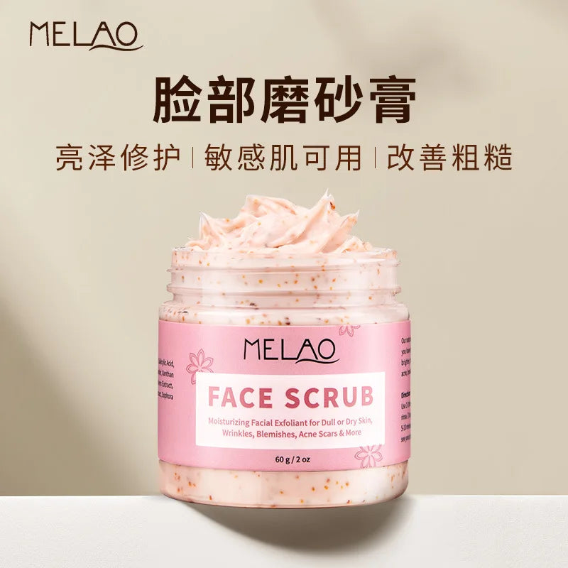 BIOAOUA Peach Face Scrub 140g – Exfoliate & Soften Skin