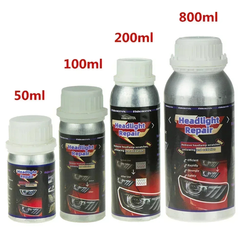 800ml Headlights Liquid Polymer Headlight Chemical Polish Repair Fluid Refurbishment Scratch Repair Polishing Headlights Kit Peaceful Pleasures Health and Wellness
