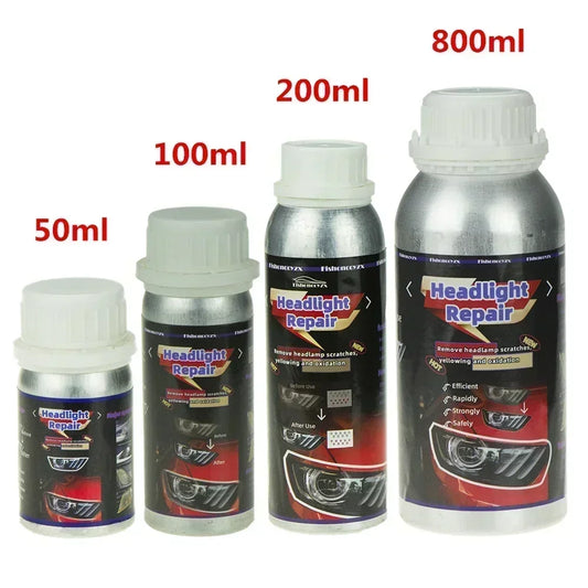 800ml Headlights Liquid Polymer Headlight Chemical Polish Repair Fluid Refurbishment Scratch Repair Polishing Headlights Kit Peaceful Pleasures Health and Wellness