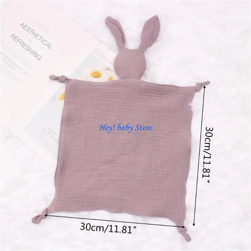 Soft Gauze Rabbit Baby Comfort Blanket & Appease Toy