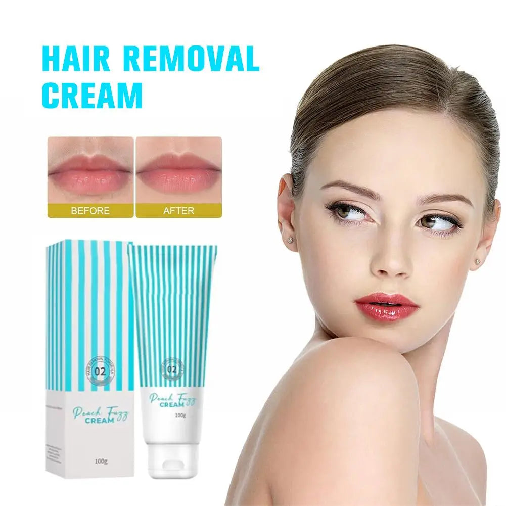 Lip Hair Remover For Men Women Painless Gentle Facial Lip Hair Removal Cream Moisturizing Gel Epilation Skin Care 20g/100g Peaceful Pleasures Health and Wellness