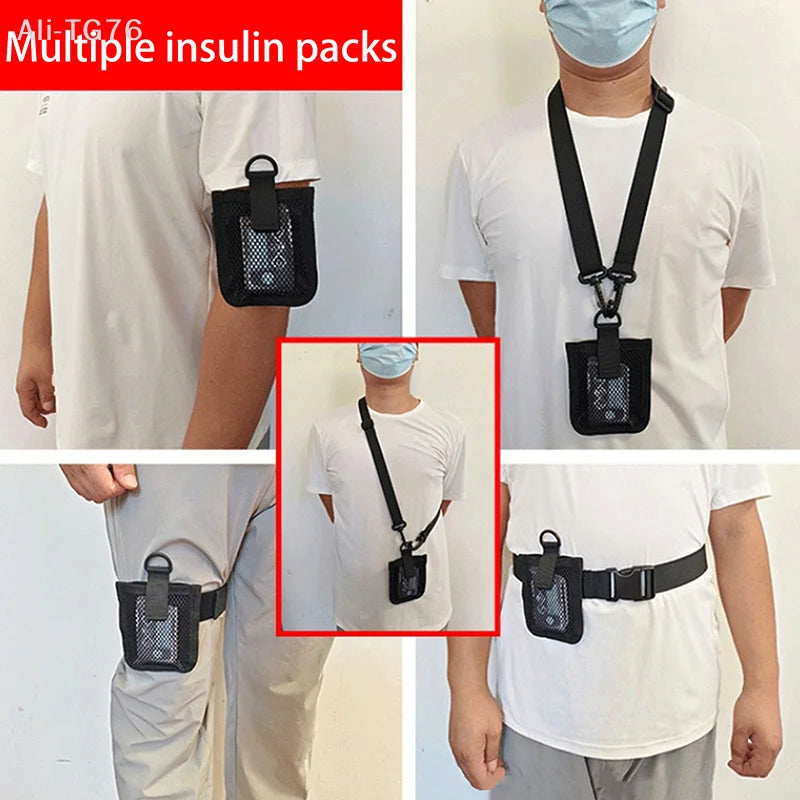 Insulin Pump Carry Bag – Waist & Armband Holder | 5 Wear Options