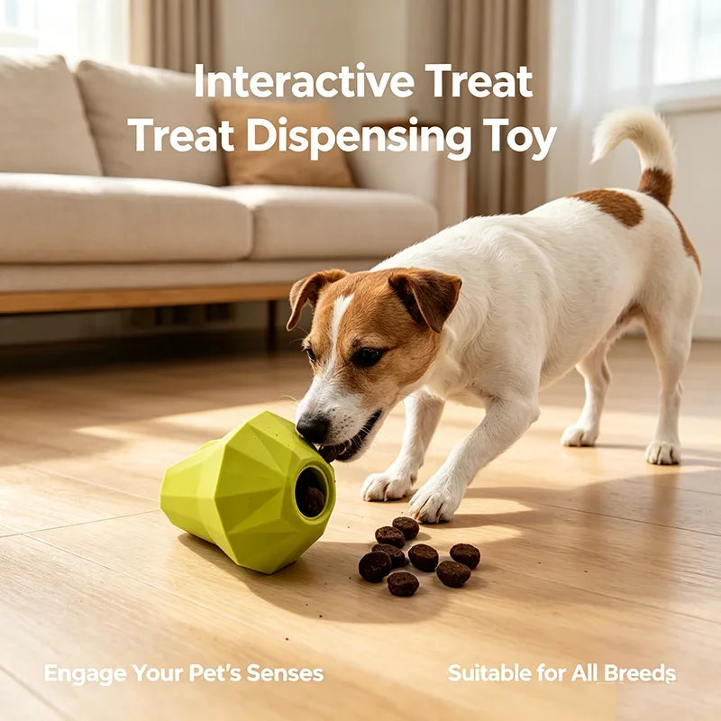 Rubber Fruit Dog Chew Toy | Bite-Resistant Interactive Pet Toy Dog Chew Toy Peaceful Pleasures Health and Wellness