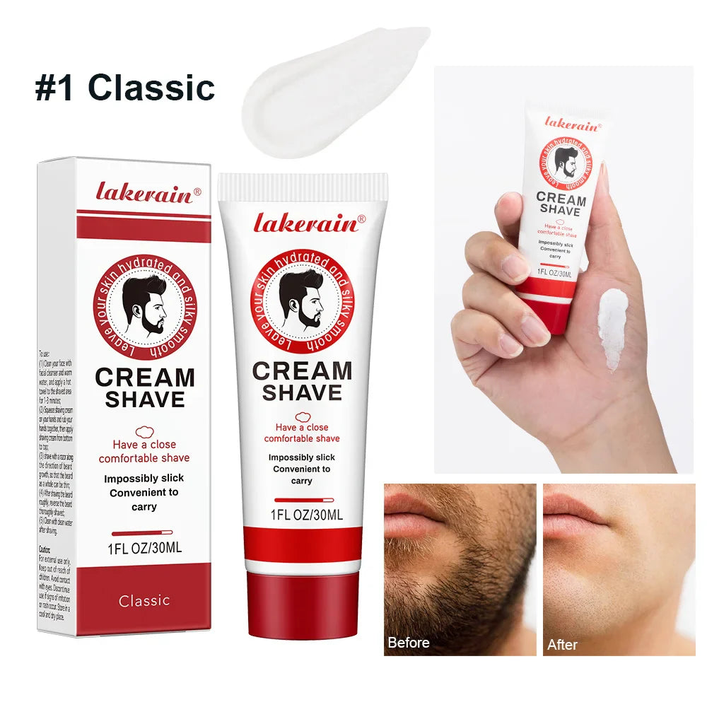 Men's Moisturizing Shaving Cream 30g – Smooth Beard Foam