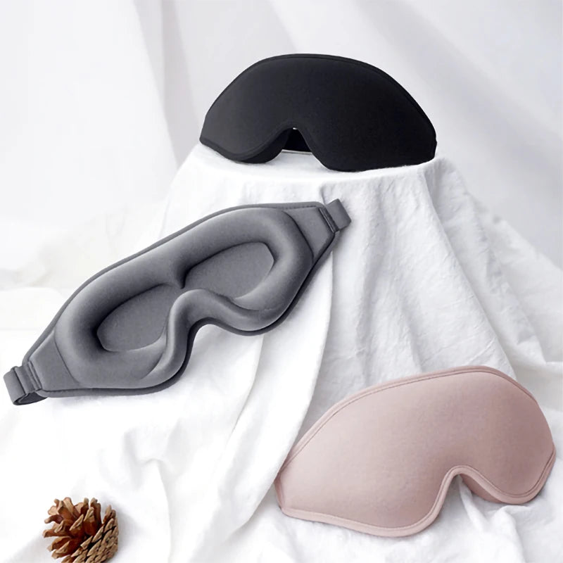 3d sleep eye mask three-dimensional 3d eye mask one-piece nose memory foam blackout eye mask breathable fabric help sleep Peaceful Pleasures Health and Wellness