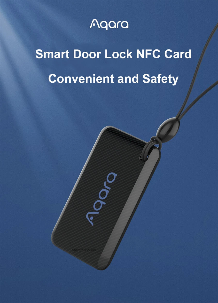 Aqara Smart Door Lock NFC Card Support Smart Door Lock N100 P100 A100 pro App Control EAL5+ Chip For Home Security NFC Card Peaceful Pleasures Health and Wellness