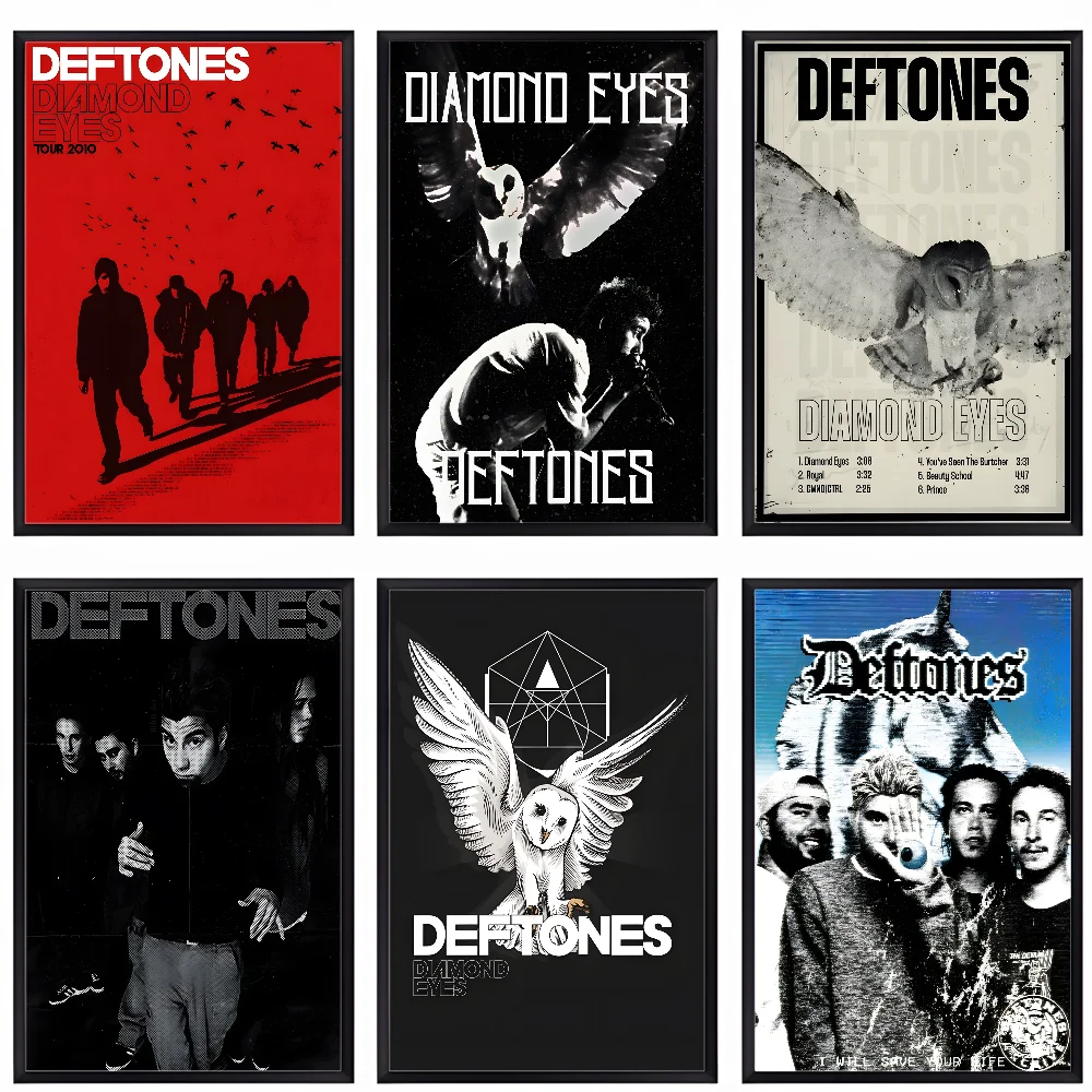 D-Deftones Band Poster HD art sticky wall waterproof home living room bar office aesthetic decoration Peaceful Pleasures Health and Wellness