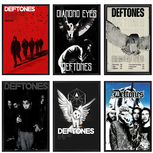 D-Deftones Band Poster HD art sticky wall waterproof home living room bar office aesthetic decoration Peaceful Pleasures Health and Wellness