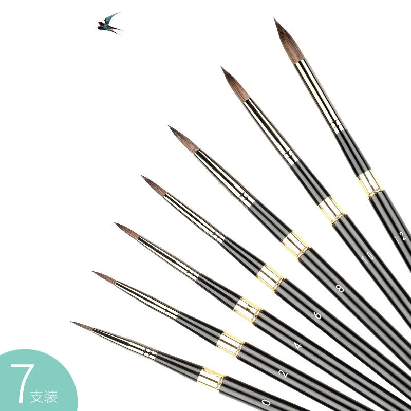Travel Artist Brushes Removable Portable Watercolor Acrylic Gouache