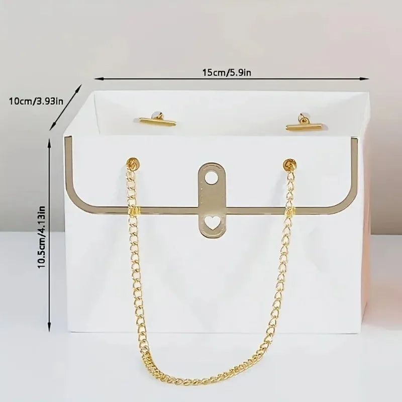 Flower Bouquet Gift Bags | Paper Tote for Valentine's & Parties