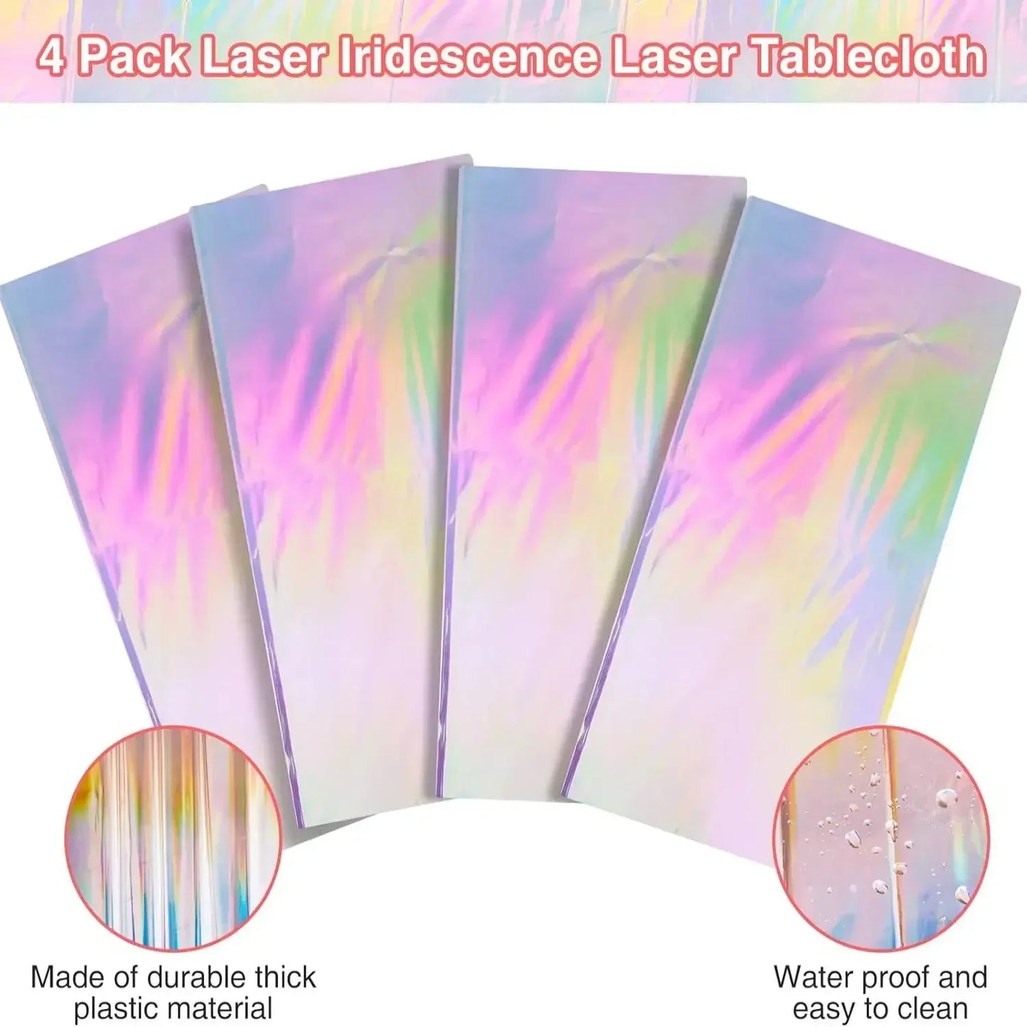 Rainbow Disposable Party Tablecloths – Birthday & Event Decor