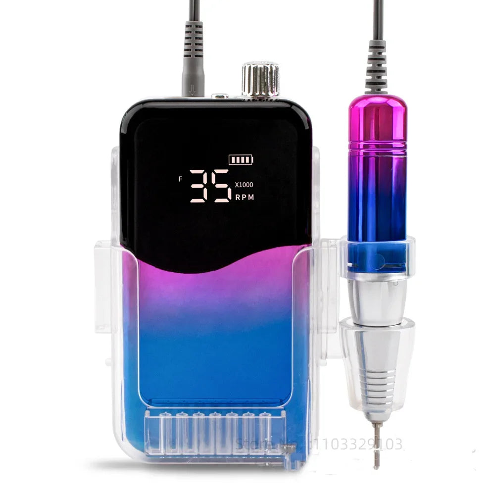 35000 RPM Rechargeable Electric Nail Drill – Gel Manicure Tool