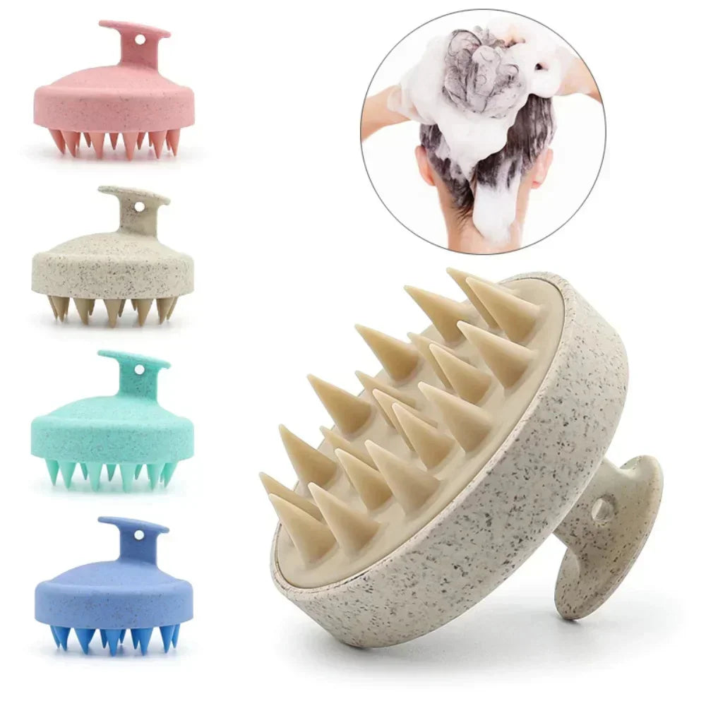 1-piece silicone shampoo brush, body massage brush, bath brush, salon and hairdressing tool, scalp massage comb, shampoo comb Peaceful Pleasures Health and Wellness
