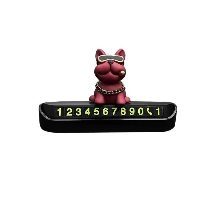 Temporary Parking Phone Number Sign for Vehicles Automotive Supplies Interesting Bulldog Temporary Parking Sign for Cars Peaceful Pleasures Health and Wellness