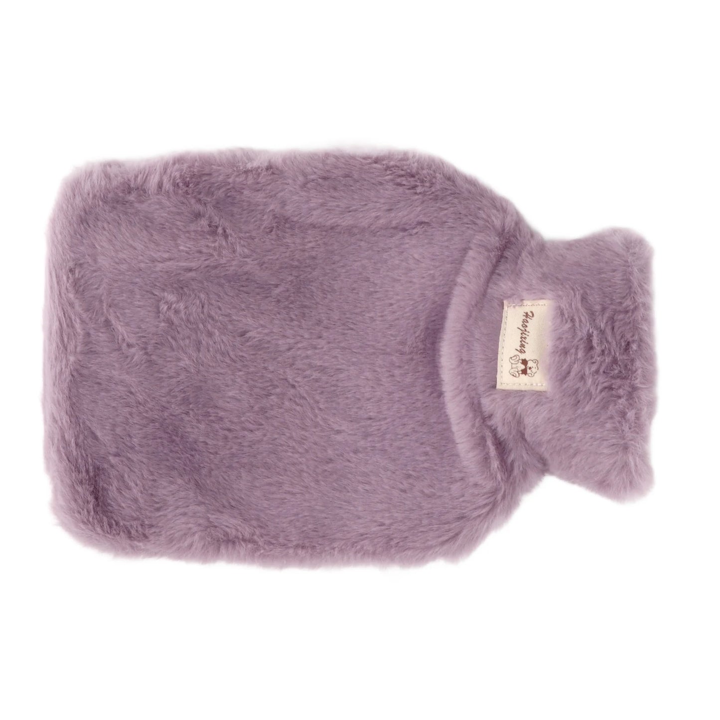 Warm Water Bottle Plush Hot Water Bottle Wide Mouth 1000ml Large Threaded Stopper Anti Slip Texture PVC Inner Liner for School Peaceful Pleasures Health and Wellness