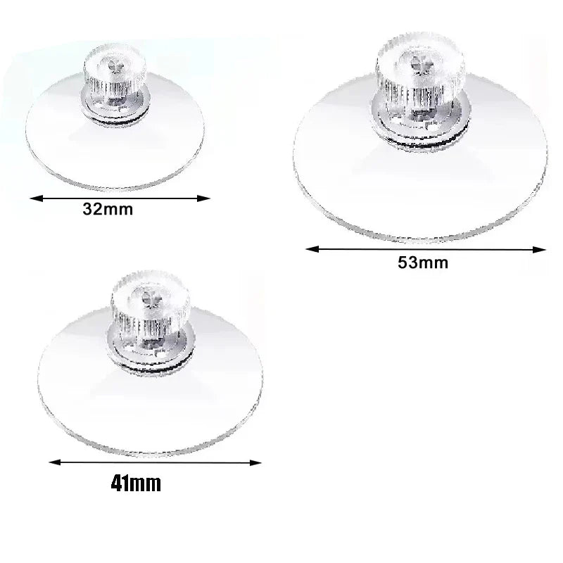 5-Pack Heavy Duty Suction Cups with M6 Screw Nut | 4 Sizes
