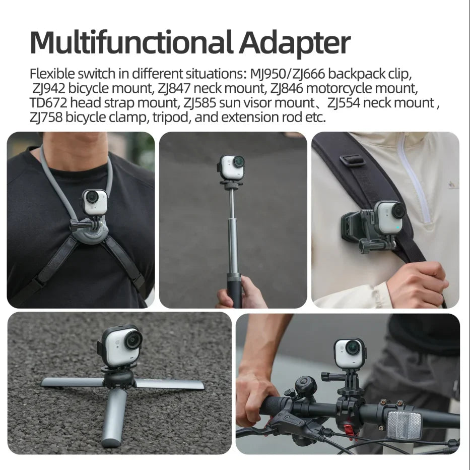 Foldable Quick-Release Expansion Bracket Frame for Insta360 Go Ultra