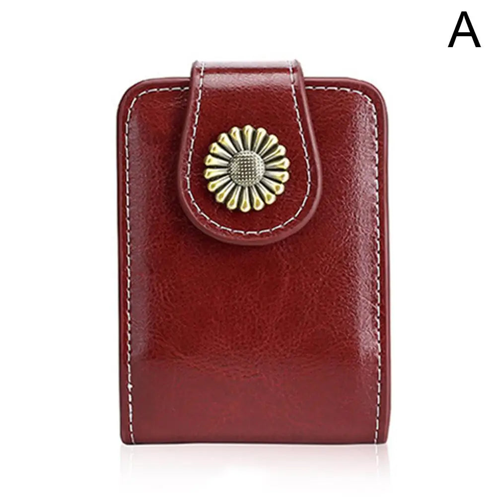 Mini Makeup Bag Portable Lipstick Cosmetic Bag High Quality Genuine Leather Lipstick Packet Lipsticks Storage Pouch With Mirror Peaceful Pleasures Health and Wellness Red