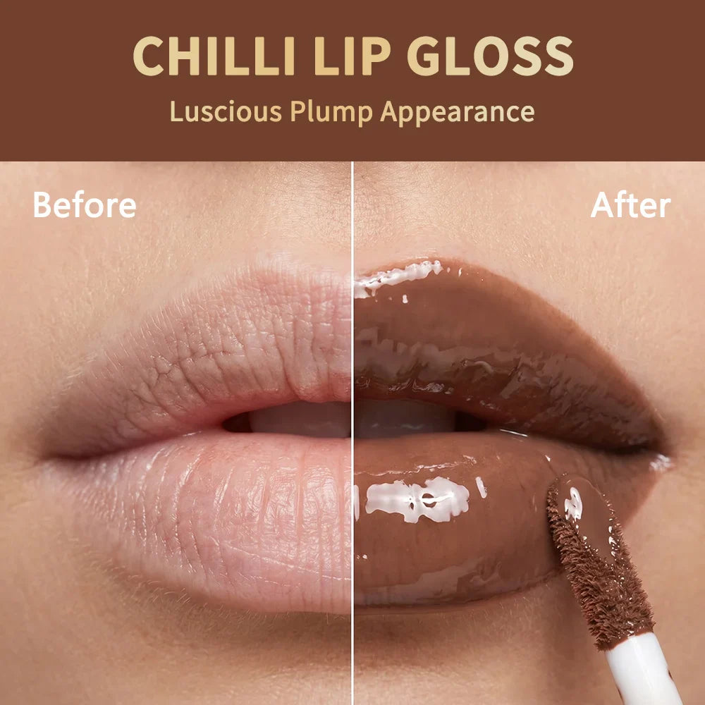 Lakerain Chocolate Chilli Lip Gloss – Plumping & Moisturizing
