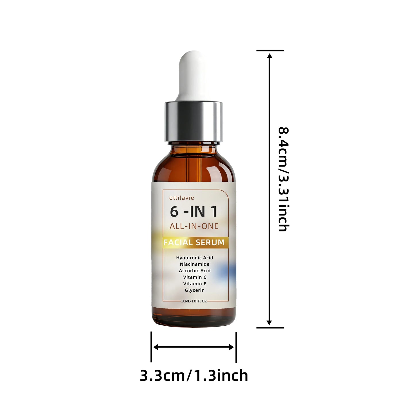 Ottilavie 6-in-1 Facial Serum 2pc – Hydrate, Firm & Even Tone