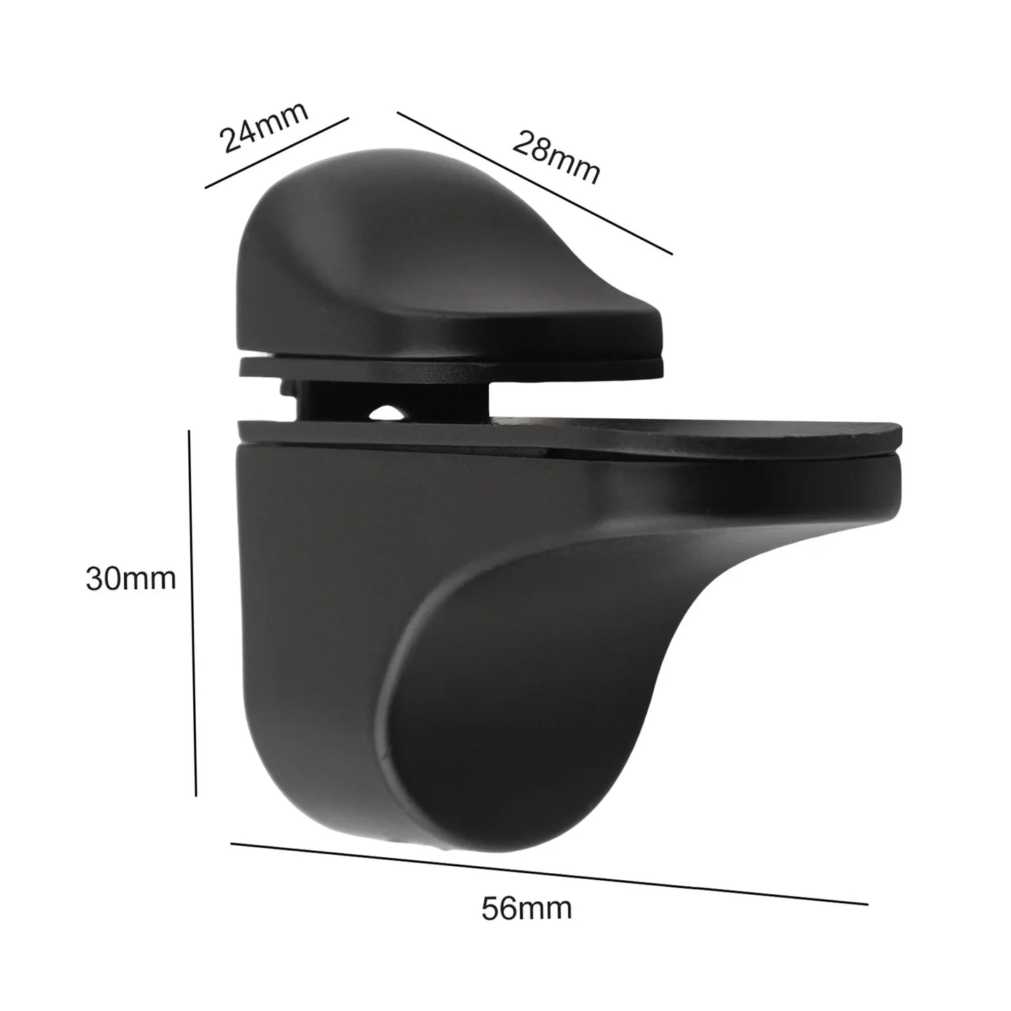 Adjustable Glass Shelf Bracket Clamp | Zinc Alloy Wall Mount
