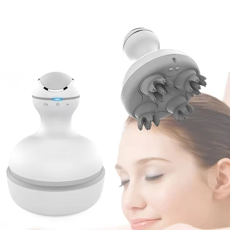 Wireless Electric Scalp Massager Deep Tissue Head Care Antistress Relax Body & Scalp Prevent Hair Loss Relief Peaceful Pleasures Health and Wellness