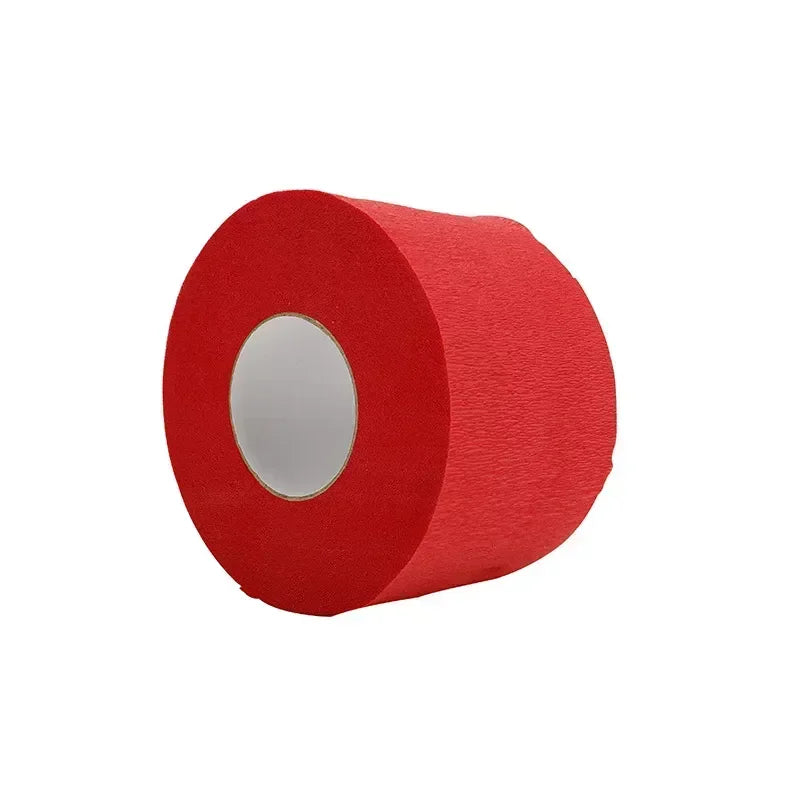 100PCS Disposable 1 Roll Hair Cutting Accessory Neck Paper Adjustable Barber Dedicated Salon Hairdressing White Neck Strips Peaceful Pleasures Health and Wellness Red