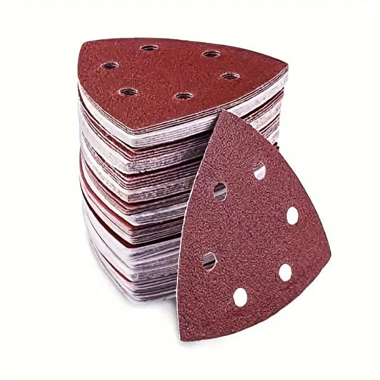 Triangle Sanding Pads Mouse Sander Sandpaper 6 Holes 60 80 120 180 Peaceful Pleasures Health and Wellness