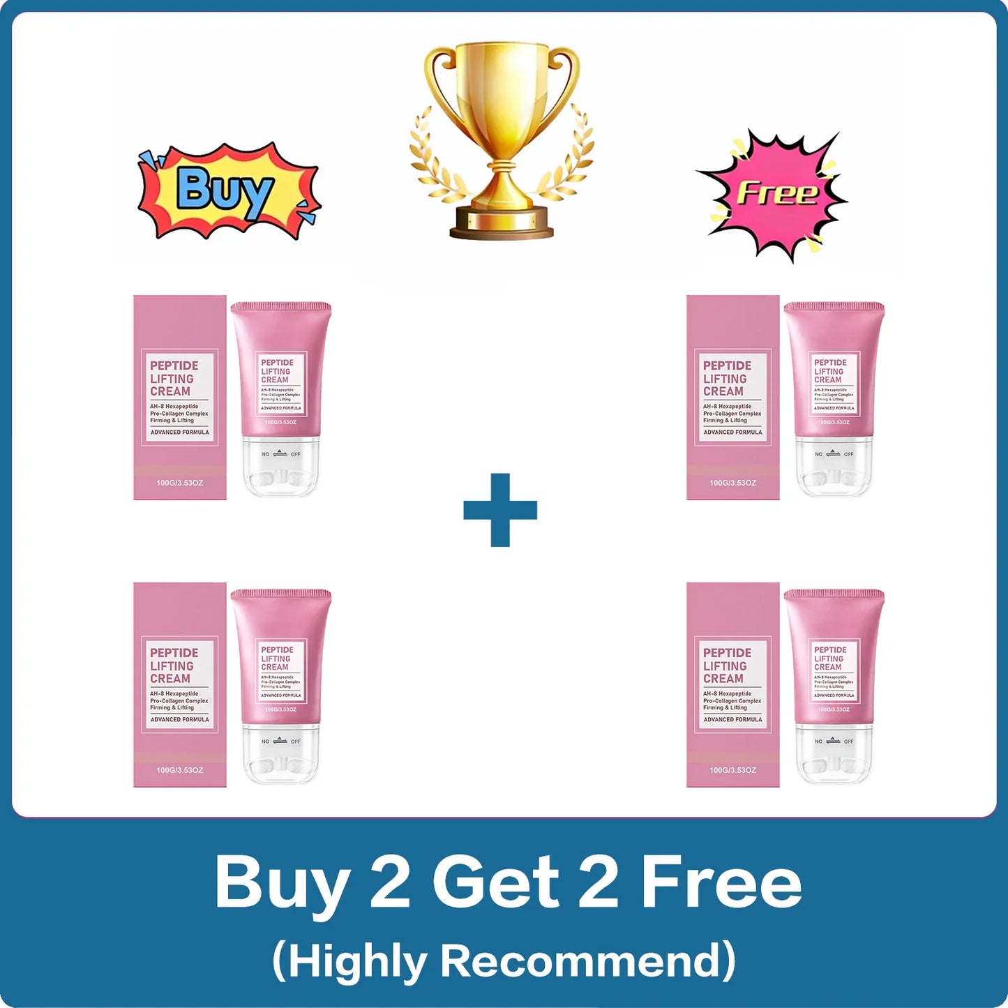 Firming Neck Cream with Roller – Lifting & Moisturizing 100g